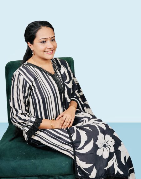 black lace salwar women model